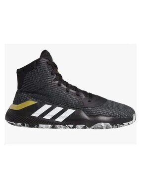 adidas Pro Bounce 2019 Shoe - Men's Basketball Core Black/White/Grey